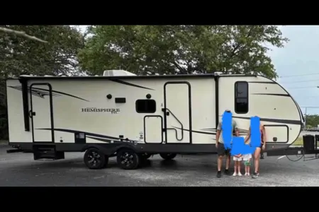 Justin's Forest River Hemisphere Hyper-Lite Travel Trailer