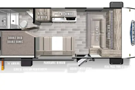 Awesome Forest River 2022 Wildwood FSX 179DBK with double bunks