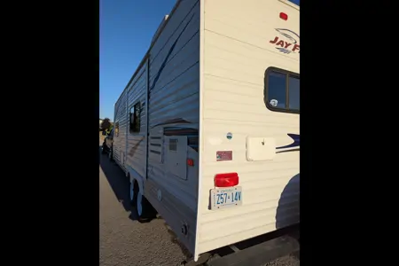 Summer's Jayco Jay flight  Travel Trailer