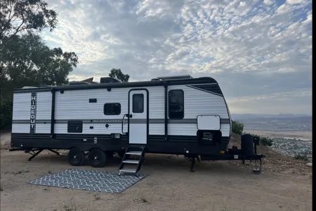 Family and Pet friendly trailer dropped off for you to enjoy!