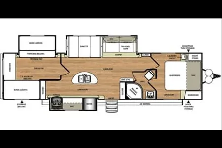Coonhound RV 300BH Hemisphere  Travel Trailer 37  ft