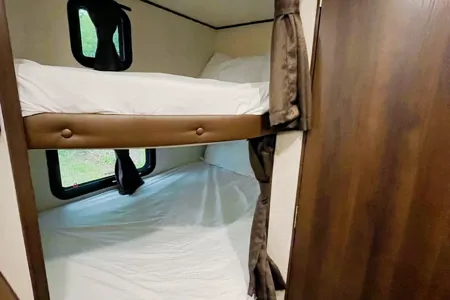 PEAK N’ C Adventures Pet friendly Jayco Bunkhouse Travel Trailer