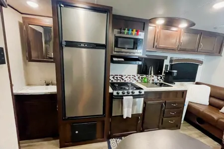PEAK N’ C Adventures Pet friendly Jayco Bunkhouse Travel Trailer