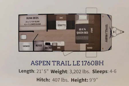 Bench Dutchmen Aspen Trail Travel Trailer