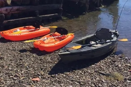 Glamp, kayak and technology with an ocean view