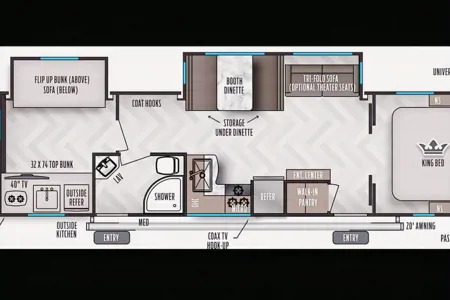 Stephen's 2021 East to West Alta 3150KBH, a bunkhouse