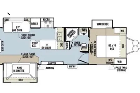 Nathan's Rock wood  Ultra Lite Travel Trailer