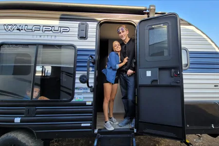 2021 Tow Hauler Wolf Pup ! Patio Gate, Solar Panel