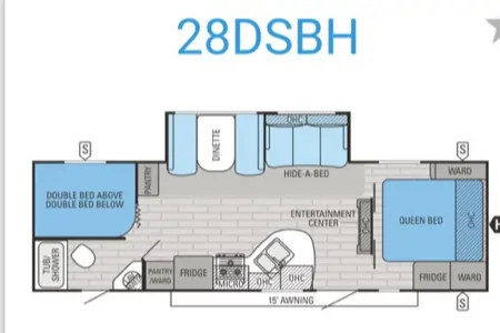 Cathy's Jayco White Hawk Ultra Lite 28DSBH Travel Trailer