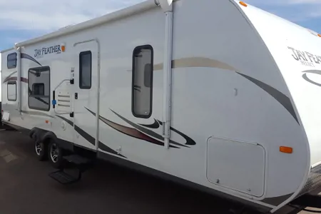 Fraser's Jayco Jay feather Travel Trailer