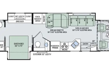 2016 Thor Palazzo Diesel Pusher *1.5 Baths*-No Special License Required!