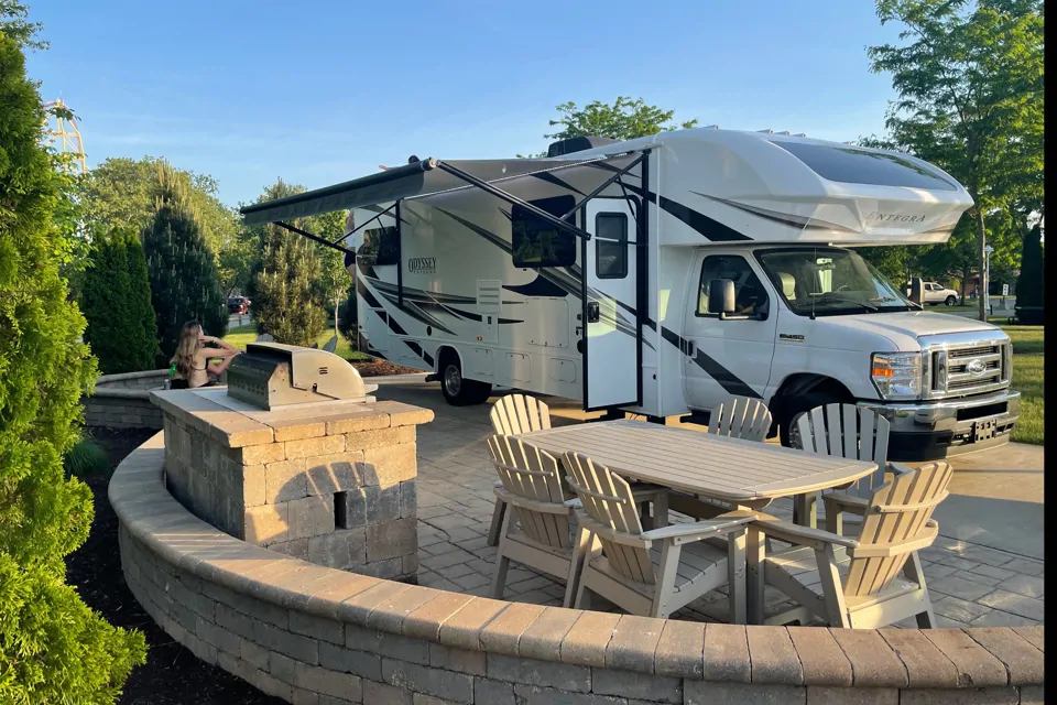 Glamping in style in a new 2022 Entegra Odyssey!!! in North-Canton, Ohio