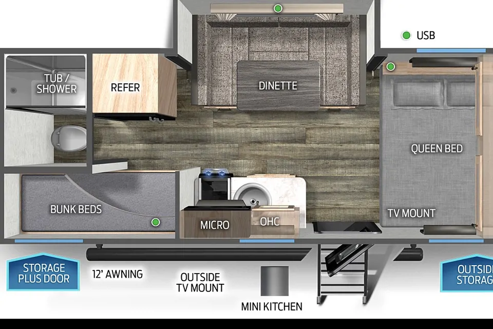 Blake's Forest River Wolf Pup 17JG Travel Trailer in Kelowna, British Columbia