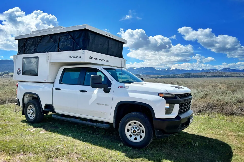 Teton Backcountry's OEV Camp X Truck Camper in Jackson, Wyoming