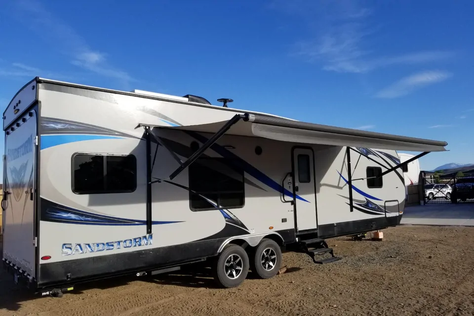 Donald's Forest River Sandstorm Toy Hauler in Lakehead-Lakeshore, California