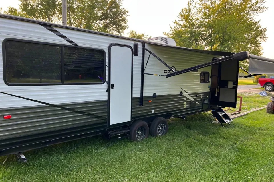 Andrew's Forest River Ozark Toy Hauler in Pawnee, Illinois