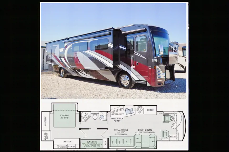 Westley's Thor Motor Coach Tuscany XTE Bunkhouse Class A in Sheridan, Indiana