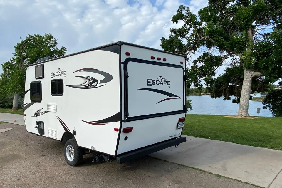 Garry's KZ RV Sportsman Classic Spree Escape Hybrid Trailer in Robstown, Texas