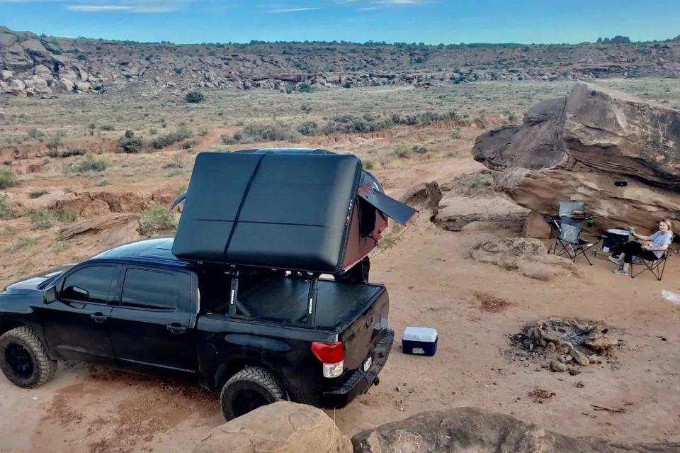 Fully equipped Toyota Crew Max Tundra 4 person iKamper Paddle Boards Retrax in Denver, Colorado