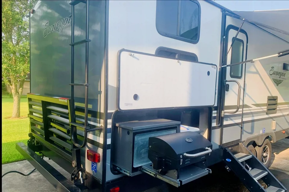 Means’ Forest River Surveyor Travel Trailer in Pearland, Texas