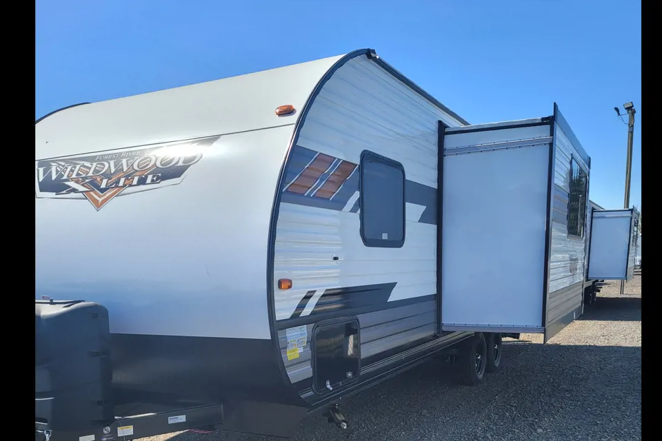 Scott's travel trailer in McMinnville, Oregon