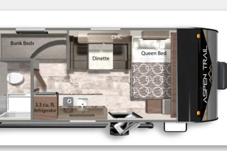 The Ayala’s Travel Trailer in Evanston, Wyoming