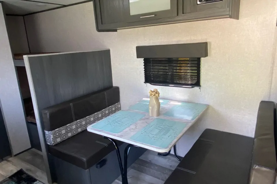 The Ayala’s Travel Trailer in Evanston, Wyoming
