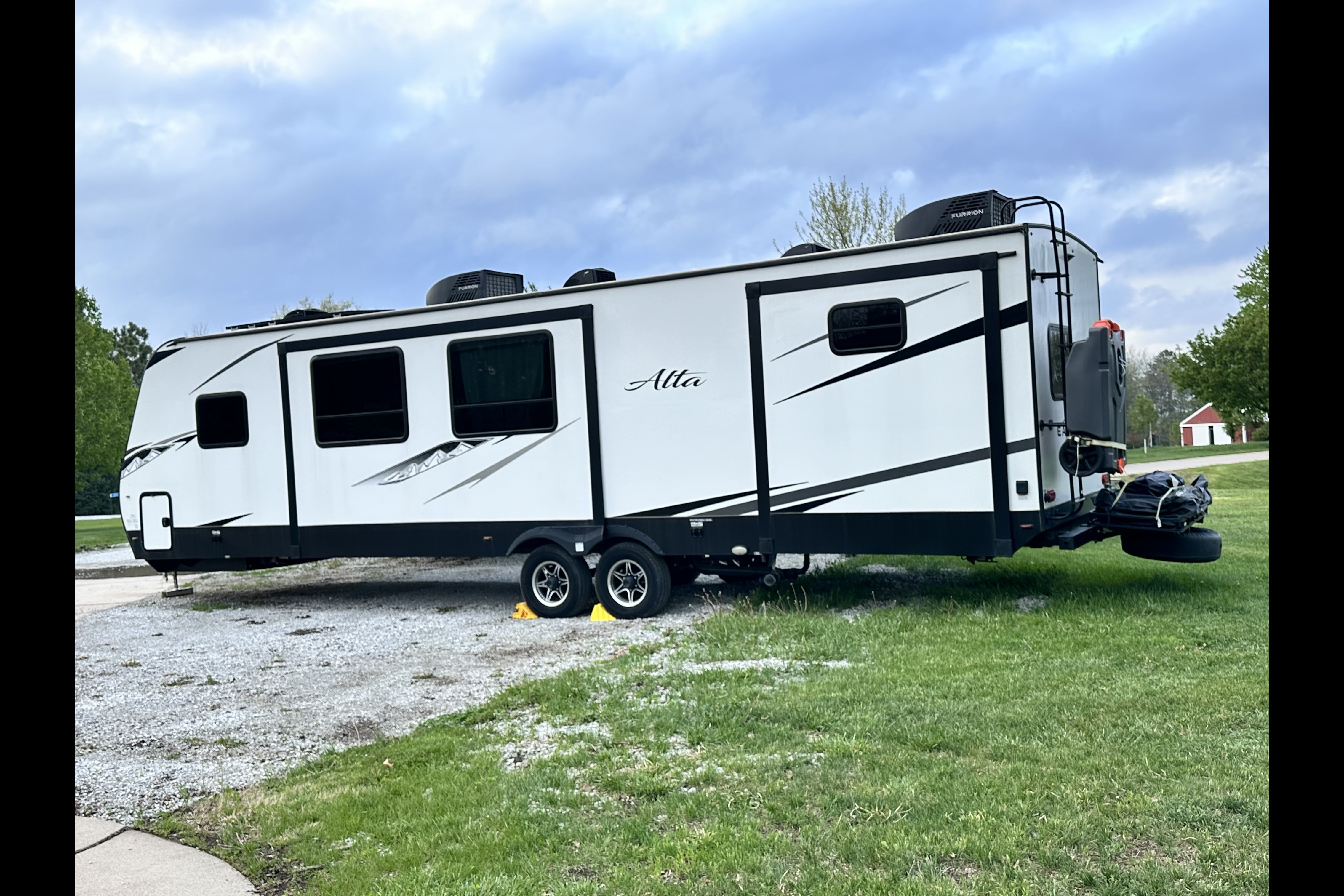 Party trailer on wheels