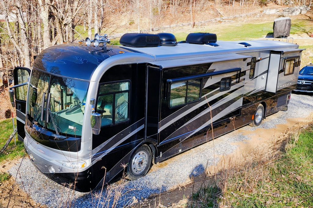 Ozzy's Castle on Wheels Fleetwood Revolution Class A