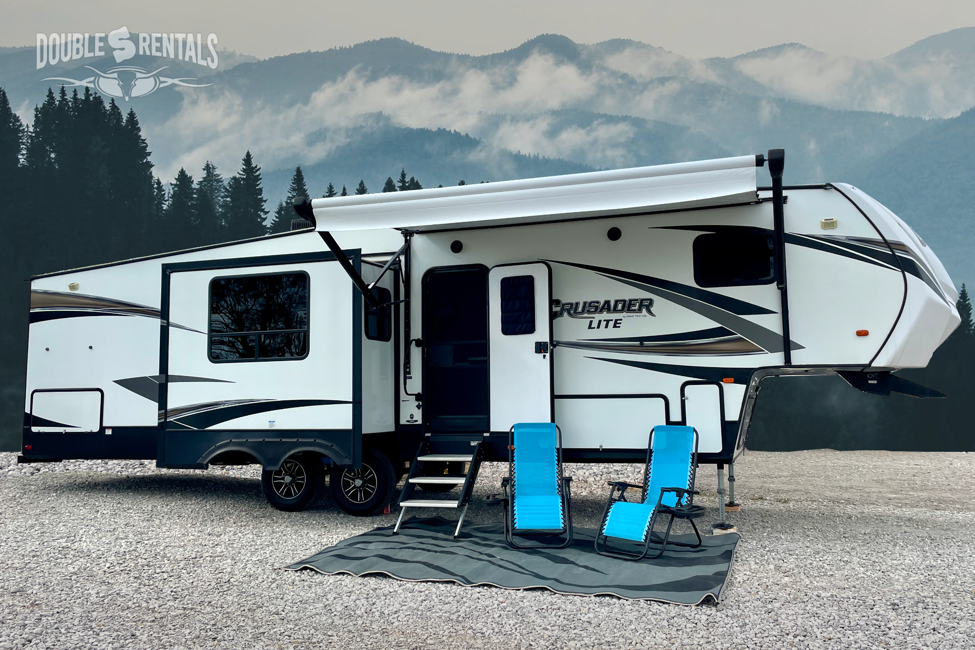 CRUSADER LITE with Private Master, Bunk Room, 2 Baths and 13ft Power Awning!