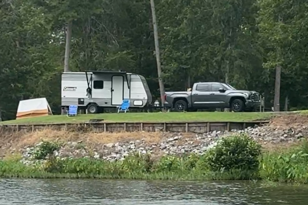 Cozy Coleman Lantern Travel Trailer