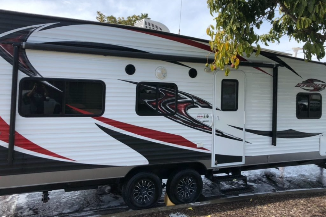 Jesus's Forest River Stealth Toy Hauler Travel Trailer